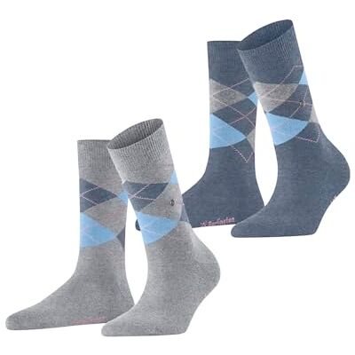 Burlington dames Everyday Argyle sokken ademend biologisch katoen slijtvast geruit damessokken huidvriendelijk dagelijks leven multipack ONE-SIZE-FITS-ALL als geschenk 2 paar Burlington dames Everyday Argyle sokken ademend biologisch katoen slijtvast geruit damessokken huidvriendelijk dagelijks leven multipack ONE-SIZE-FITS-ALL als geschenk 2 paar