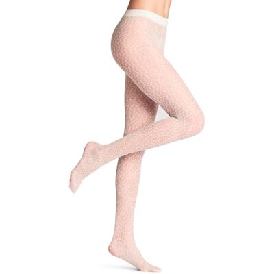 FALKE Dames Panty Shell Fragments 20 DEN W Ti transparent gedessineerd 1 paar, Wit Off-White 2059, S-M FALKE Dames Panty Shell Fragments 20 DEN W Ti transparent gedessineerd 1 paar, Wit Off-White 2059, S-M
