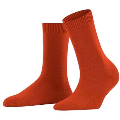 FALKE Dames Sokken Cosy Wool W So wol eenkleurig 1 paar, Orange Red Clay 8095, 39-42 FALKE Dames Sokken Cosy Wool W So wol eenkleurig 1 paar, Orange Red Clay 8095, 39-42