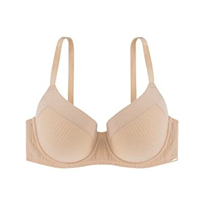 DORINA Dames beugelbeha licht gevoerd, Demi T-Shirt BH Full Cup, Carmen, Beige, 100E, beige, 100D DORINA Dames beugelbeha licht gevoerd, Demi T-Shirt BH Full Cup, Carmen, Beige, 100E, beige, 100D