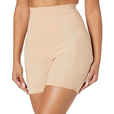 Maidenform Dames Power Players Hoge Taille Shapewear Girlshort DMS088 Slips, beige, S Maidenform Dames Power Players Hoge Taille Shapewear Girlshort DMS088 Slips, beige, S