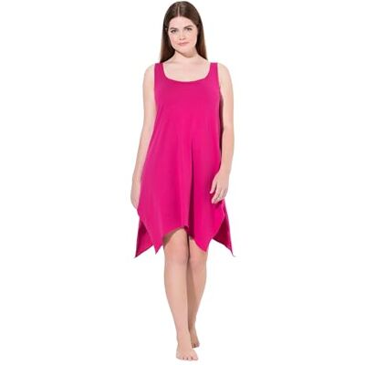 Ulla Popken Truyou, puntzoom, ronde hals, mouwloos nachthemd, fuchsia, 42-44 Ulla Popken Truyou, puntzoom, ronde hals, mouwloos nachthemd, fuchsia, 42-44