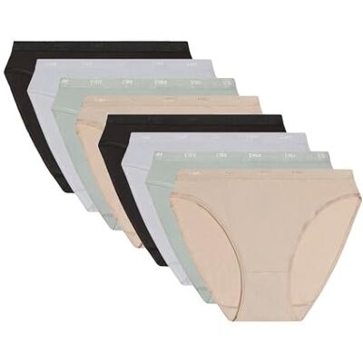 DIM Damesbroek (8 stuks), zwart/wit/grijs/huid, XL DIM Damesbroek (8 stuks), zwart/wit/grijs/huid, XL