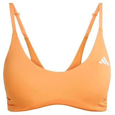 adidas Mujer Optime Essentials Workout Light Support Bra Adjustable Straps, Pure Orange, L adidas Mujer Optime Essentials Workout Light Support Bra Adjustable Straps, Pure Orange, L