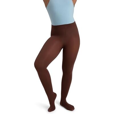 Capezio ultrazachte transitiepanty, zelfgebreide tailleband., Java, L/XL Capezio ultrazachte transitiepanty, zelfgebreide tailleband., Java, L/XL