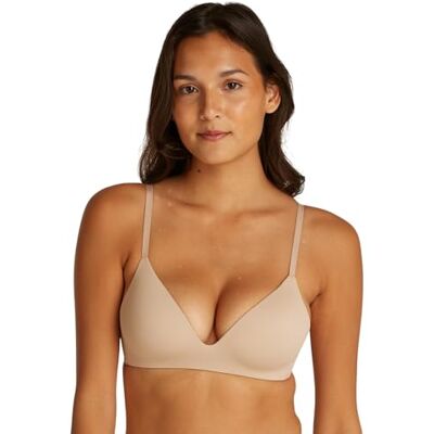 Calvin DRAADVRIJ T-SHIRT voor dames, beige, 32B, Beige (Ceder), 90 Calvin DRAADVRIJ T-SHIRT voor dames, beige, 32B, Beige (Ceder), 90
