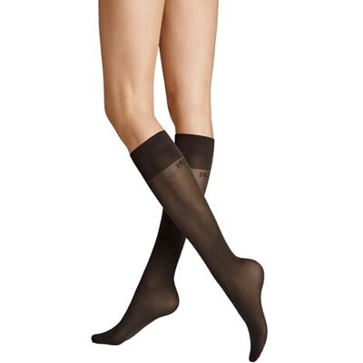 Hudson Net Fashion Kniekousen voor dames, 37 denier, Donkerbruin 0771, 39-42 EU Hudson Net Fashion Kniekousen voor dames, 37 denier, Donkerbruin 0771, 39-42 EU
