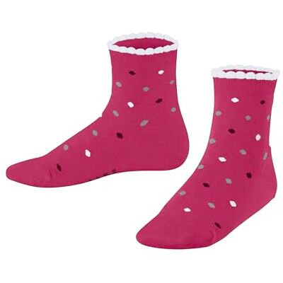 FALKE Uniseks-kind Sokken Multidot K Sso katoen gedessineerd 1 paar, Paars Fuchsia 8856, 31-34 FALKE Uniseks-kind Sokken Multidot K Sso katoen gedessineerd 1 paar, Paars Fuchsia 8856, 31-34