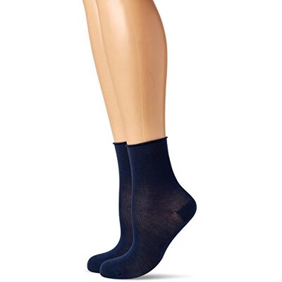 Camano Damessokken (verpakking van 2), blauw (Blue 0030)., 39/42 EU Camano Damessokken (verpakking van 2), blauw (Blue 0030)., 39/42 EU