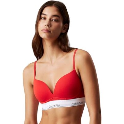 Calvin Dames PLUNGE PUSH UP, Rood, 34A, Rood (gesmolten), 34 Calvin Dames PLUNGE PUSH UP, Rood, 34A, Rood (gesmolten), 34