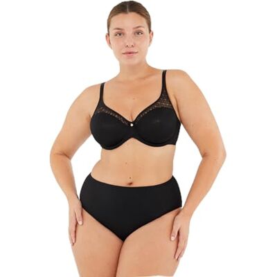 Dagi Dames Underwire Fixed Strap Minimiser Bra, zwart, 75D Dagi Dames Underwire Fixed Strap Minimiser Bra, zwart, 75D
