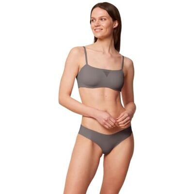 Triumph Dames Flex Smart Highleg Brazilian Ex ondergoed, Pigeon Grey, XXS Triumph Dames Flex Smart Highleg Brazilian Ex ondergoed, Pigeon Grey, XXS