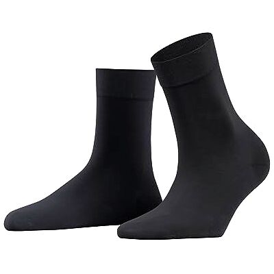 FALKE Dames Sokken Fine Softness 50 DEN W So halfdoorzichtig eenkleurig 1 paar, Blauw Dark Navy 6370, 39-42 FALKE Dames Sokken Fine Softness 50 DEN W So halfdoorzichtig eenkleurig 1 paar, Blauw Dark Navy 6370, 39-42