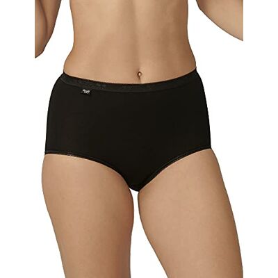 Sloggi Basic+ Maxi 3p slip dames, Zwart, 54 Sloggi Basic+ Maxi 3p slip dames, Zwart, 54