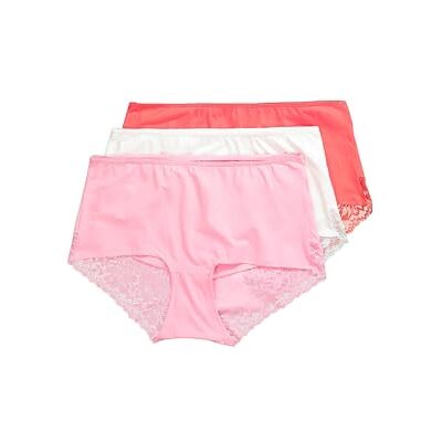 Ulla Popken Dames grote maten grote maten plus size hipster, 3-pack, kant, roze, 58-60 Grote maten Ulla Popken Dames grote maten grote maten plus size hipster, 3-pack, kant, roze, 58-60 Grote maten