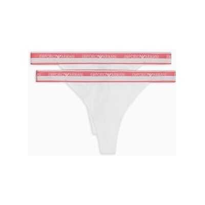 Giorgio Armani Dames 2-pack T-string slipje, wit, S, Wit, S Giorgio Armani Dames 2-pack T-string slipje, wit, S, Wit, S