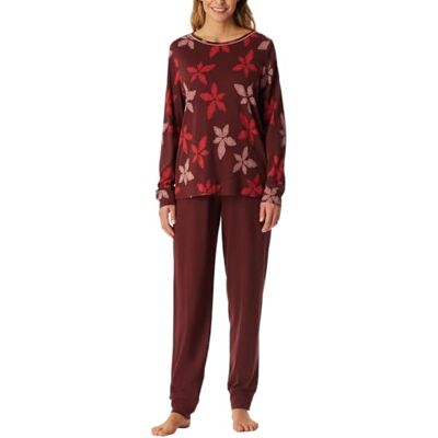 Schiesser Damespyjama, lang, katoen, modal-nachtkleding, Bourgondië_182019, 38 Schiesser Damespyjama, lang, katoen, modal-nachtkleding, Bourgondië_182019, 38