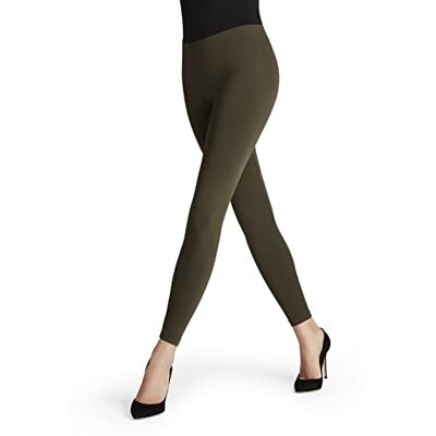 FALKE Dames Legging Seamless W Le ondoorzichtig eenkleurig 1 paar, Groen Military 7826, S 36-38 FALKE Dames Legging Seamless W Le ondoorzichtig eenkleurig 1 paar, Groen Military 7826, S 36-38