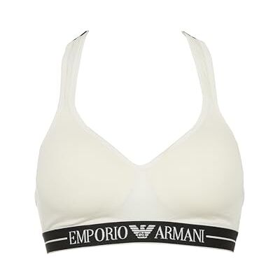 Giorgio Armani Gewatteerde driehoekige beha voor dames, Wit, XS Giorgio Armani Gewatteerde driehoekige beha voor dames, Wit, XS