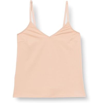 Sloggi Dames Happy Cotton Spaghetti Top Undershirt, Neutraal beige, XS Sloggi Dames Happy Cotton Spaghetti Top Undershirt, Neutraal beige, XS