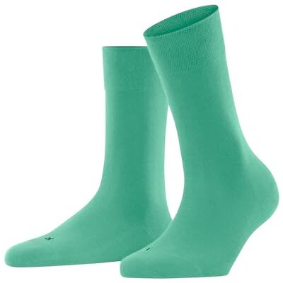 FALKE Dames Sokken Sensitive London W So katoen met comfort tailleband 1 paar, Turkoois Ocean Green 7506, 39-42 FALKE Dames Sokken Sensitive London W So katoen met comfort tailleband 1 paar, Turkoois Ocean Green 7506, 39-42