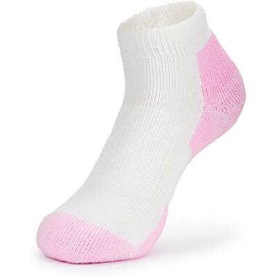 Thorlos Dames Sokken, Wht/Roze, M Thorlos Dames Sokken, Wht/Roze, M
