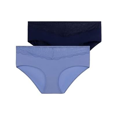 DORINA Celine-2pp damesslip lila/inkt, maat XXL, zacht, ademend en comfortabel voor dagelijks gebruik DORINA Celine-2pp damesslip lila/inkt, maat XXL, zacht, ademend en comfortabel voor dagelijks gebruik