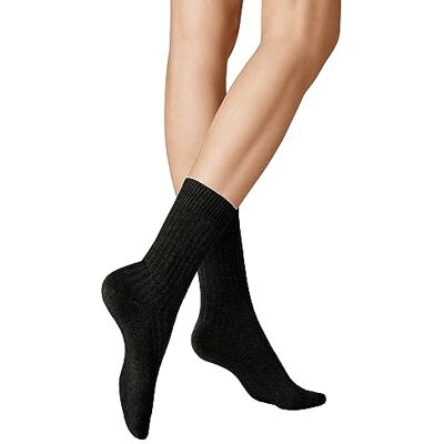 KUNERT Dames Winter Dreams-Rib Sod Dames Gebreide Sokken, Zwart, 39-42 EU KUNERT Dames Winter Dreams-Rib Sod Dames Gebreide Sokken, Zwart, 39-42 EU