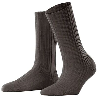 FALKE Dames Sokken Cosy Wool Boot W So wol eenkleurig 1 paar, Bruin Dark Brown 5233, 35-38 FALKE Dames Sokken Cosy Wool Boot W So wol eenkleurig 1 paar, Bruin Dark Brown 5233, 35-38