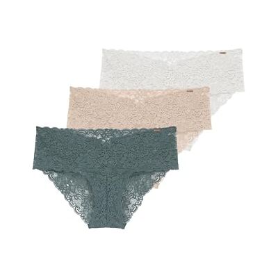 DORINA Korte broek voor dames, groen/beige/ivoor, S DORINA Korte broek voor dames, groen/beige/ivoor, S
