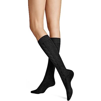 Hudson Dames kniekousen winter plait antislip, zwart, 35-38 EU Hudson Dames kniekousen winter plait antislip, zwart, 35-38 EU