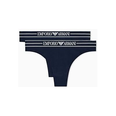 Giorgio Armani Halve slip voor dames, Blauw, XL Giorgio Armani Halve slip voor dames, Blauw, XL