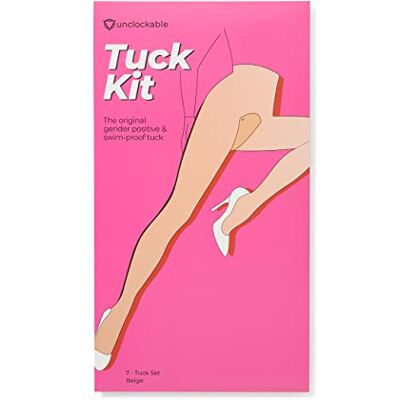 Unclockable T-Tape Tucking Kit 7 Pack Tuck en tape voor transgender persoonlijke verzorging, Beige, One Size Unclockable T-Tape Tucking Kit 7 Pack Tuck en tape voor transgender persoonlijke verzorging, Beige, One Size