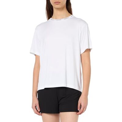 HUGO Dames Unite_Short Set Pajama Bottom, White100, S HUGO Dames Unite_Short Set Pajama Bottom, White100, S