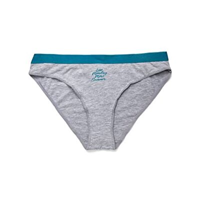 Koton Dames Slogan Printed Brief Panties Underwear, grijs (028), XS Koton Dames Slogan Printed Brief Panties Underwear, grijs (028), XS