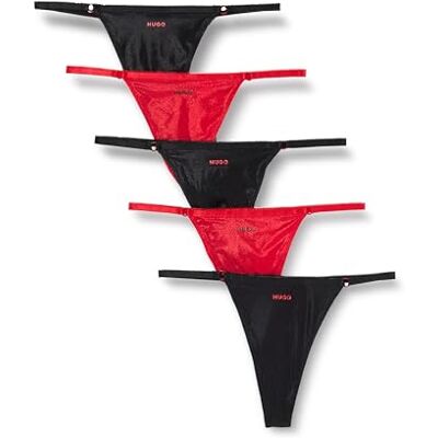 Hugo Boss Vrouwen 5-Pack Klassieke Logo Strings Cadeauset Hugo Boss Vrouwen 5-Pack Klassieke Logo Strings Cadeauset