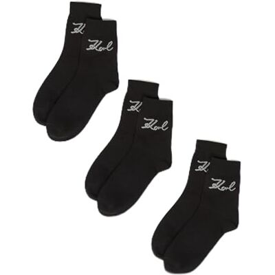 KARL LAGERFELD International B.V signature logo sock 3 pack, zwart, 35-38, zwart, 35-38 EU KARL LAGERFELD International B.V signature logo sock 3 pack, zwart, 35-38, zwart, 35-38 EU