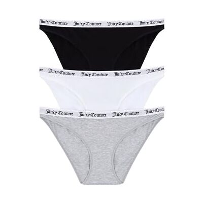Juicy Couture Diddy Cotton Brief 3-Pack Multipack, Multi- Zwart/Grijs Marl/Wit, L Juicy Couture Diddy Cotton Brief 3-Pack Multipack, Multi- Zwart/Grijs Marl/Wit, L