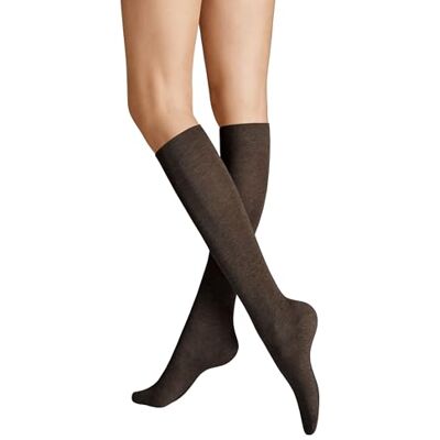 Hudson 005360 Relaxox, gebreide kniekousen, bruin, 97% katoen, elastische tailleband zonder rubber, drukvrije RELAX-comfortband, zeer hoog katoengehalte, bruin mel., 39-42 EU Hudson 005360 Relaxox, gebreide kniekousen, bruin, 97% katoen, elastische tailleband zonder rubber, drukvrije RELAX-comfortband, zeer hoog katoengehalte, bruin mel., 39-42 EU