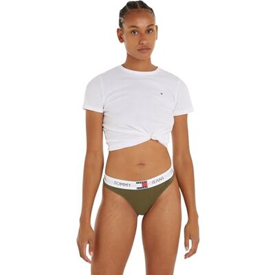 Tommy Hilfiger Tommy Jeans Dames Thong (EXT Maten) Tangas, Drab Olive Green, XL, Drab Olive Green, XL Tommy Hilfiger Tommy Jeans Dames Thong (EXT Maten) Tangas, Drab Olive Green, XL, Drab Olive Green, XL