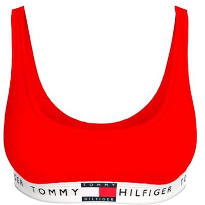 Tommy Hilfiger Dames UNLINED BRALETTE (EXT. MAAT) UW0UW05713, Rood, XL, Rood (primair rood), XL Tommy Hilfiger Dames UNLINED BRALETTE (EXT. MAAT) UW0UW05713, Rood, XL, Rood (primair rood), XL