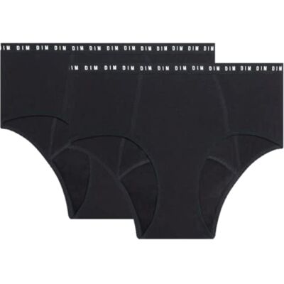 DIM Damesondergoed (Pack van 2), Noir, 44 DIM Damesondergoed (Pack van 2), Noir, 44