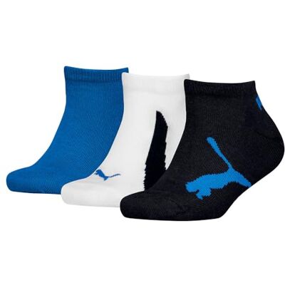 PUMA Uniseks sneakersokken voor kinderen, marineblauw/wit/strong blue, 39-42 PUMA Uniseks sneakersokken voor kinderen, marineblauw/wit/strong blue, 39-42