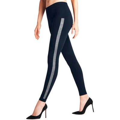 FALKE Dames Legging Clean Intensity W Le ondoorzichtig gedessineerd 1 paar, Blauw Marine 6179, XL 46-48 FALKE Dames Legging Clean Intensity W Le ondoorzichtig gedessineerd 1 paar, Blauw Marine 6179, XL 46-48