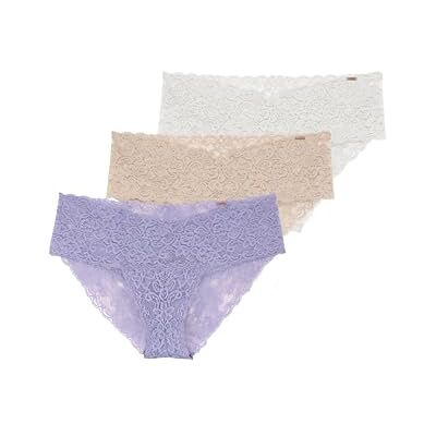 DORINA Korte broek voor dames, paars/beige/ivoor, M DORINA Korte broek voor dames, paars/beige/ivoor, M