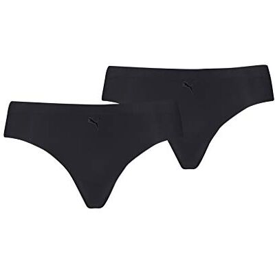 PUMA Dames thong slipje, zwart, M PUMA Dames thong slipje, zwart, M