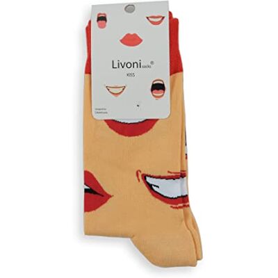 Livoni Kiss Regular Sokken 35-38, Meerkleurig, S, Meerkleurig, Small Livoni Kiss Regular Sokken 35-38, Meerkleurig, S, Meerkleurig, Small