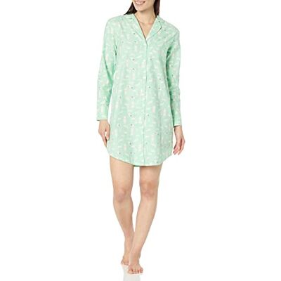 Amazon Essentials Geweven flanellen inkeping kraag voor dames (beschikbare maat), bosdieren-nachthemd, 3XL Plus Amazon Essentials Geweven flanellen inkeping kraag voor dames (beschikbare maat), bosdieren-nachthemd, 3XL Plus