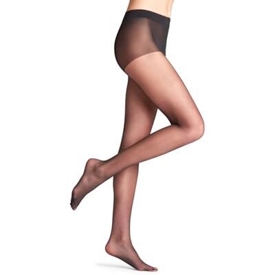 FALKE Dames Panty Corset 20 DEN W Ti transparent eenkleurig 1 paar, Zwart Black 3009, L FALKE Dames Panty Corset 20 DEN W Ti transparent eenkleurig 1 paar, Zwart Black 3009, L