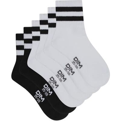 DIM Dames Sokken Eco Sport Style x3 Sportcomfort Gevoerde zool Enkelsnit Zacht ademend katoen DIM Dames Sokken Eco Sport Style x3 Sportcomfort Gevoerde zool Enkelsnit Zacht ademend katoen